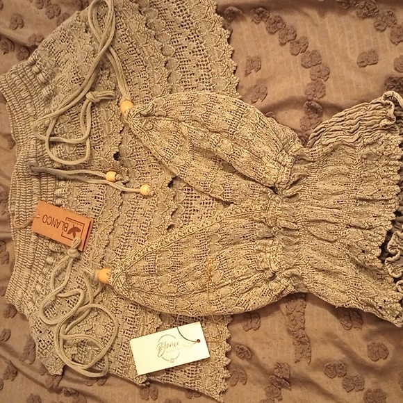 Blanco By Nature Crochet Crop Top + Skirt Set - Picture 8 of 8